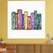 Shakespeare Books No.1 Canvas Afdruk (Insitu (Woonkamer))
