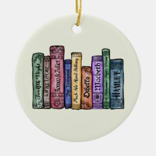 Shakespeare Books No.1 Keramisch Ornament