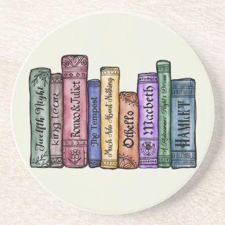 Shakespeare Books No.1 Zandsteen Onderzetter