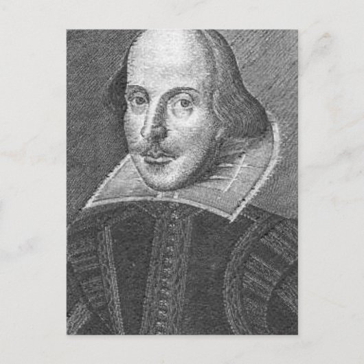 Shakespeare Briefkaart (Voorkant)