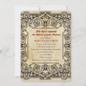 Shakespeare bruiloft uitnodiging (Achterkant)