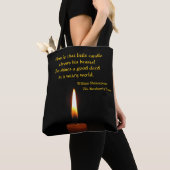Shakespeare Candle Flame Quotation Canvas tas (Dichtbij)