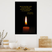Shakespeare Candle Flame Quotting Poster (Keuken)