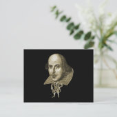 Shakespeare Caricature Briefkaart (Staand voorkant)