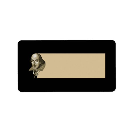 Shakespeare Caricature Etiket (Voorkant)