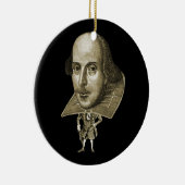 Shakespeare Caricature Keramisch Ornament (Rechts)