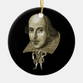 Shakespeare Caricature Keramisch Ornament (Voorkant)