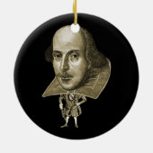 Shakespeare Caricature Keramisch Ornament (Achterkant)