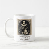 Shakespeare & Cat Silently Judging Grammar Koffiemok (Links)