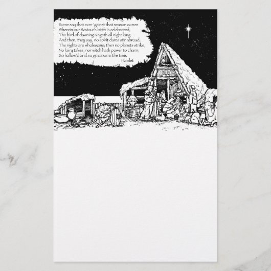 Shakespeare Christmas Briefpapier (Voorkant)