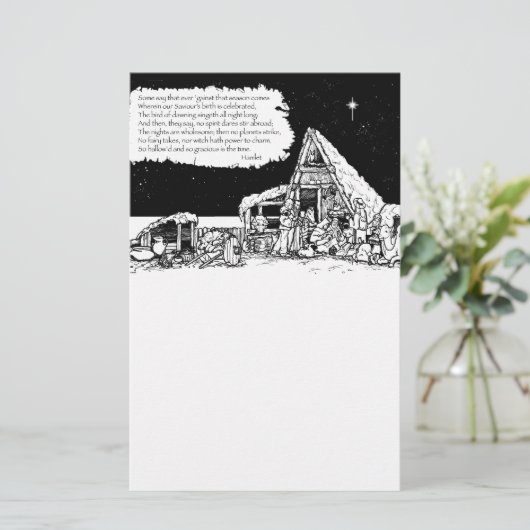 Shakespeare Christmas Briefpapier (Staand voorkant)