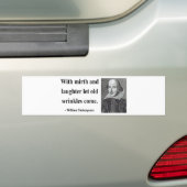 Shakespeare citaat 7b bumpersticker (Op auto)