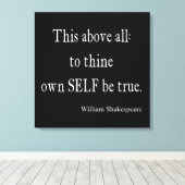Shakespeare citaat aan denkt eigen ware citaten canvas afdruk (Insitu (Houten vloer))