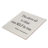 Shakespeare citaat aan denkt eigen ware citaten tegeltje (Zijkant)