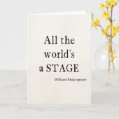 Shakespeare Citaat Al de Wereld een Citaten van he Kaart (Gele Bloem)