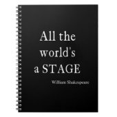 Shakespeare Citaat Al de Wereld een Citaten van he Notitieboek (Voorkant)