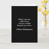 Shakespeare citaat - Ik viel in liefde Kaart (Gele Bloem)