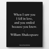 Shakespeare citaat - Ik werd verliefd Fotoplaat (Voorkant)
