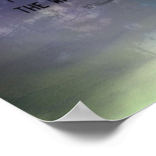 Shakespeare citaat over natuur landschapskunst poster (Hoek)