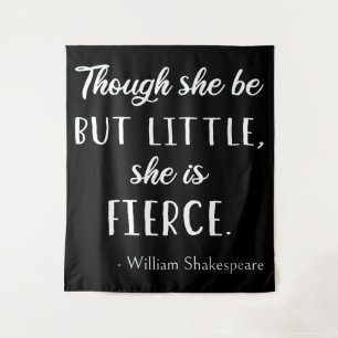 Shakespeare Citaten - Klein Maar Fier II Wandkleed