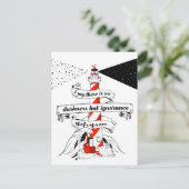 Shakespeare citeert de illustratie van de vuurtore briefkaart (Staand voorkant)