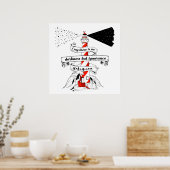 Shakespeare citeert de illustratie van de vuurtore poster (Keuken)