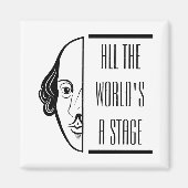 Shakespeare citeert het wereldtoneel magneet (Voorkant)