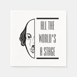 Shakespeare citeert het wereldtoneel servet