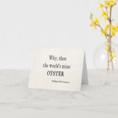 Shakespeare citeert waarom dan de mijn-oester van  kaart (Gele Bloem)