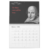 Shakespeare Citotes.  2014 Kalender (Feb 2026)