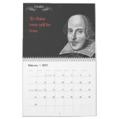Shakespeare Citotes.  2014 Kalender (Feb 2027)