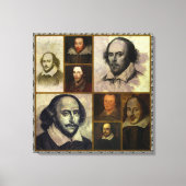 Shakespeare Collage Wrapped Canvas Print (Voorkant)