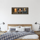 Shakespeare Collage Wrapped Canvas Print (Insitu (Slaapkamer))