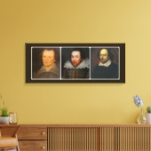 Shakespeare Collage Wrapped Canvas Print (Insitu (Woonkamer))