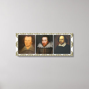 Shakespeare Collage Wrapped Canvas Print