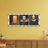 Shakespeare Collage Wrapped Canvas Print (Insitu (Woonkamer))