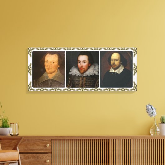 Shakespeare Collage Wrapped Canvas Print (Insitu (Woonkamer))