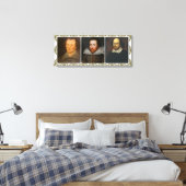 Shakespeare Collage Wrapped Canvas Print (Insitu (Slaapkamer))