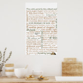 Shakespeare Collectie Poster (Keuken)