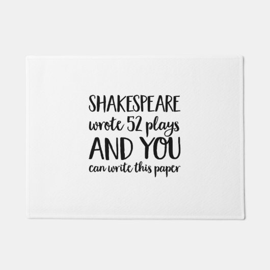 Shakespeare Deurmat (Voorkant)