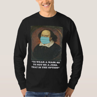 Shakespeare-draag-een-mondkapje-verplichting T-shirt