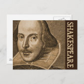 Shakespeare Droeshout Engravings Briefkaart (Voorkant / Achterkant)
