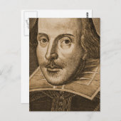 Shakespeare Droeshout Engravings Briefkaart (Voorkant / Achterkant)