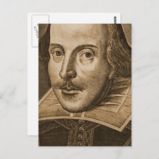 Shakespeare Droeshout Engravings Briefkaart (Voorkant / Achterkant)