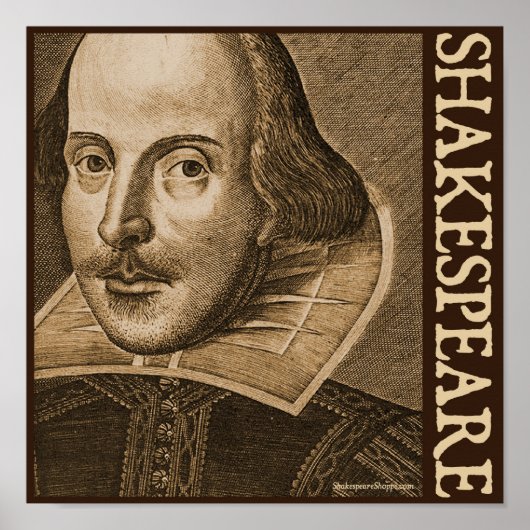 Shakespeare Droeshout Engravings Poster (Voorkant)