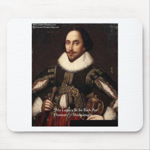 Shakespeare "Eerlijkheid legacy" Citaat Gifts & Ka Muismat