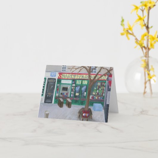 SHAKESPEARE EN BEDRIJF PARIJS NOTECARD KAART (Gele Bloem)