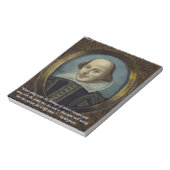 Shakespeare en zijn beroemde citaat notitieblok (Linkerzijde)