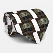 Shakespeare en zijn beroemde citaat stropdas (Opgerold)