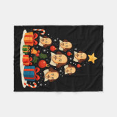 Shakespeare English Literature Christmas Tree Xmas Fleece Deken (Voorkant (Horizontaal))